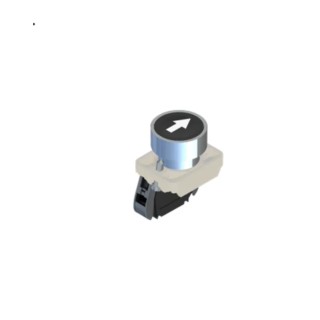 RS PRO Push Button Complete Unit Panel Mount 23 mm Cutout Black SPST IP65 239-8182