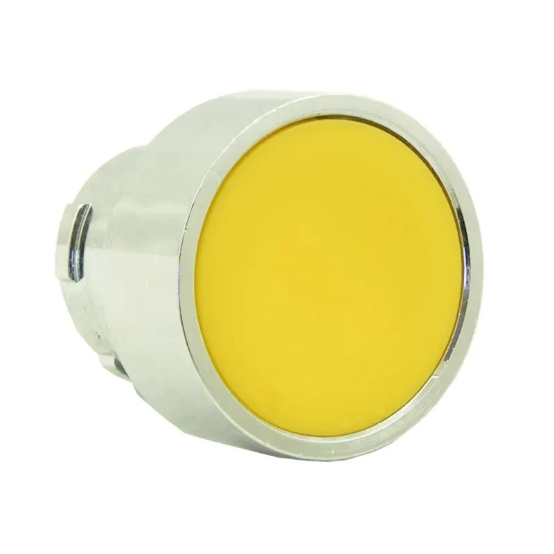RS PRO Push Button Complete Unit Panel Mount 23 mm Cutout Yellow SPST IP65 239-8180