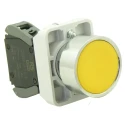 RS PRO Push Button Complete Unit Panel Mount 23 mm Cutout Yellow SPST IP65 239-8180