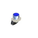 RS PRO Push Button Complete Unit Panel 23 mm Cutout Blue SPST IP65 24V 239-8181