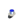 RS PRO Push Button Complete Unit Panel 23 mm Cutout Blue SPST IP65 24V 239-8181