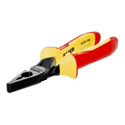 Bahco Combination Plier with Round Jaw, 200mm Overall Length, 39mm Jaw Length, Plastic Handle, High Performance 2628S-200
