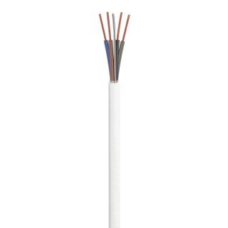 RS PRO 4 Core Multicore Thermoplastic Fire Performance Power Cable White 1.5mm² 85°C 500V 100m 239-8440