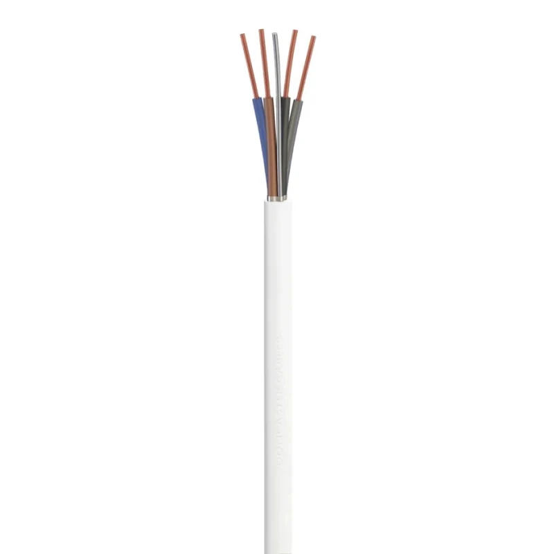 RS PRO 4 Core Multicore Thermoplastic Fire Performance Power Cable White 1.5mm² 85°C 500V 100m 239-8440