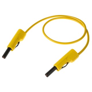 Hirschmann Test & Measurement Connector Test Lead 16A, 60V dc, Yellow, 500 mm Lead Length 973 645103-