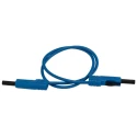 Hirschmann Test & Measurement Connector Test Lead 16A 60V dc Blue 500mm Lead Length 973 645102-