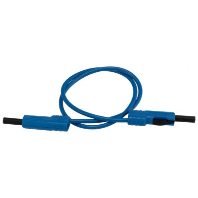 Hirschmann Test & Measurement Connector Test Lead 16A 60V dc Blue 500mm Lead Length 973 645102-