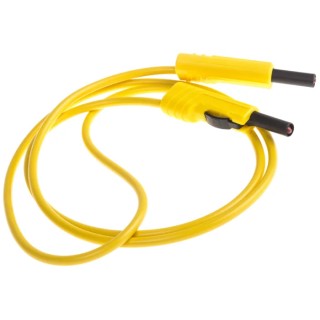 Hirschmann Test & Measurement Connector Test Lead 16A, 30 V ac, 60V dc, Yellow, 1 m Lead Length 973 646103-