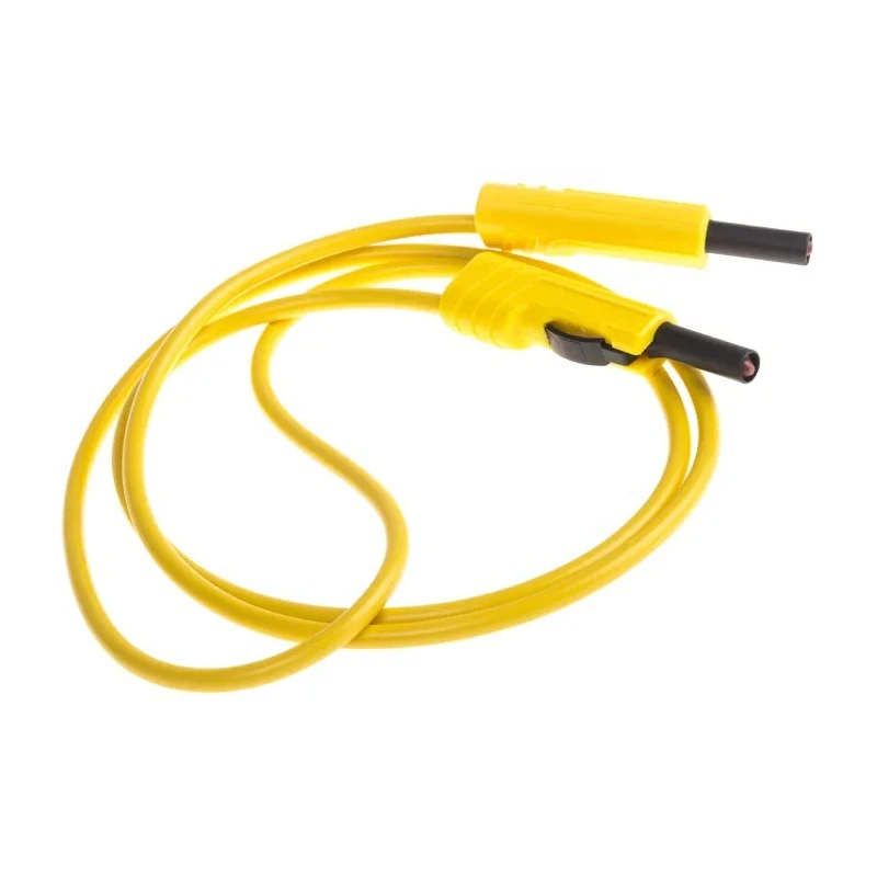 Hirschmann Test & Measurement Connector Test Lead 16A, 30 V ac, 60V dc, Yellow, 1 m Lead Length 973 646103-