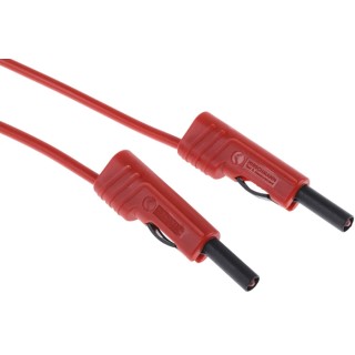 Hirschmann Test & Measurement Connector Test Lead 16A 60V dc Red 2m Lead Length 973647101
