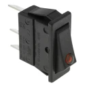 Arcolectric (Bulgin) Ltd Illuminated SPST On-Off Rocker Switch Panel 16A Red Actuator C5503PLLAA