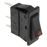 Arcolectric (Bulgin) Ltd Illuminated SPST On-Off Rocker Switch Panel 16A Red Actuator C5503PLLAA