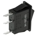 Arcolectric (Bulgin) Ltd Illuminated SPST On-Off Rocker Switch Panel 16A Red Actuator C5503PLLAA