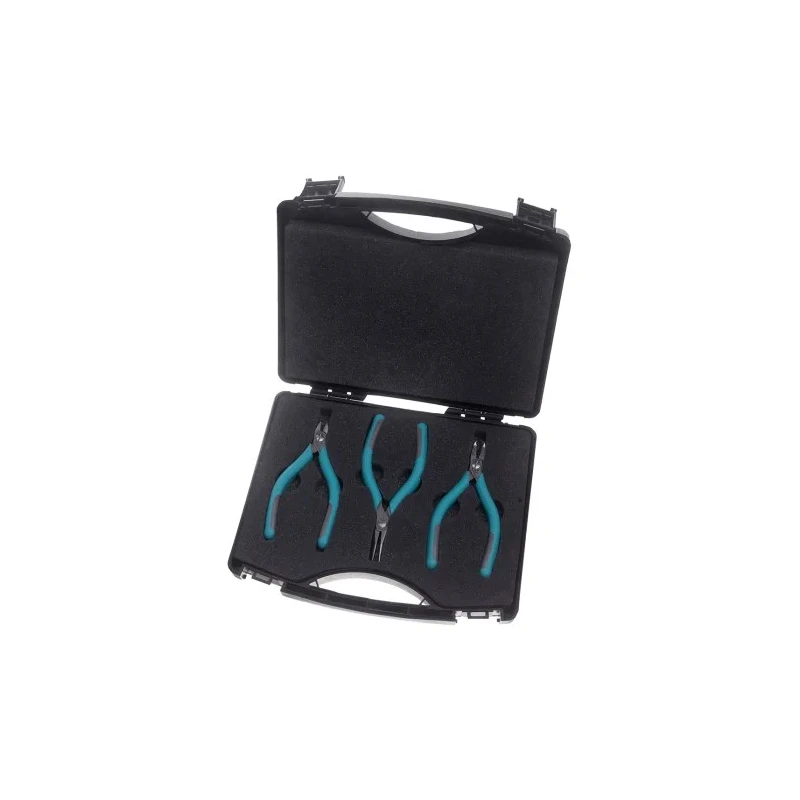 Erem 3-Piece Plier Set, ESD-Safe, High-Grade Tool Steel, Rockwell Hardness 64-65 HRc 2400KMS
