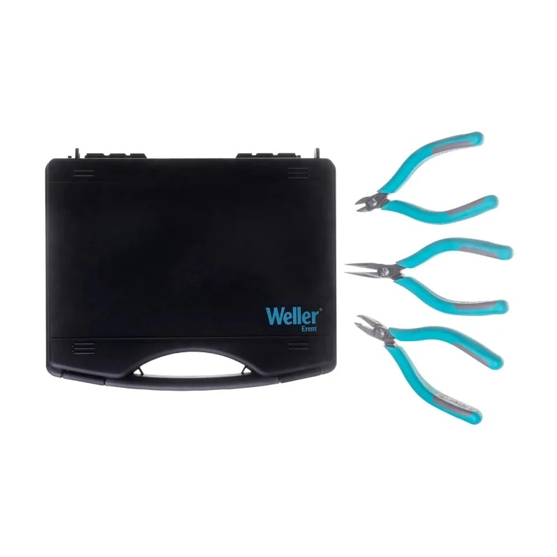 Erem 3-Piece Plier Set, ESD-Safe, High-Grade Tool Steel, Rockwell Hardness 64-65 HRc 2400KMS