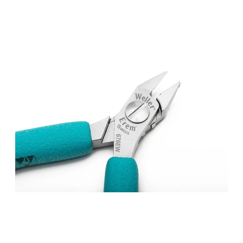 Erem ESD Flush Side Cutter 110mm Length, 9mm Jaw Width, High Grade Tool Steel Jaws 676EW
