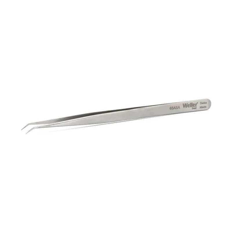 Erem Stainless Steel Curved Pointed ESD Safe Tweezer 140mm 65ASA