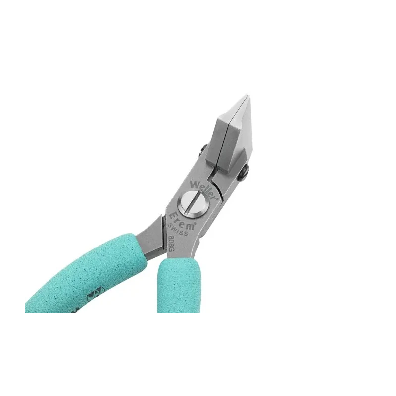Erem 1-Piece Electronic Pliers Smooth Jaw 23mm, 5.1in Overall Length, Insulated Handle, ESD Safe 808G