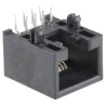 RS PRO Female Modular RJ45 Connector, Cat3 Unshielded Right Angle 1 Port 8 Way Through Hole 95501-2881