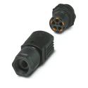 Phoenix Contact Industrial Circular Connector Panel Mount 5 Contacts M25 IP66 IP68 IP69K Push-in 20A 690V IPD Series 1047345