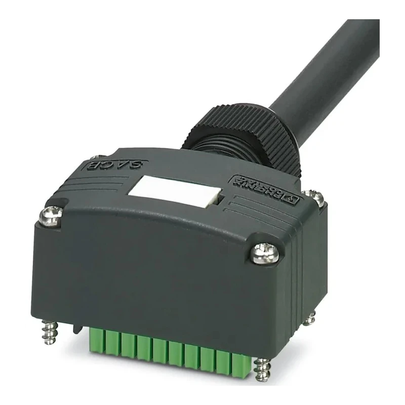 Phoenix Contact Connector Hood SACB-C-H180 Series, 8 Port, 25 m Cable Length, M12 Connector 1097661