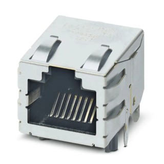 Phoenix Contact CUC Series RJ45 Connector Female PCB Mount Cat6a Right Angle 1 Port 8 Way 1099280