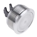 ITW Switches 76-95 Series Panel Mount Push Button Switch Silver, 32 mm Cutout, SPDT, IP67 76-9512/4044