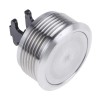 ITW Switches 76-95 Series Panel Mount Push Button Switch Silver, 32 mm Cutout, SPDT, IP67 76-9512/4044