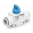 SMC Pneumatic Manual Control Valve One-Touch Fitting 6 mm 8 bar VHK3A-06F-06FRL