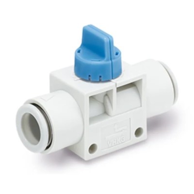 SMC Pneumatic Manual Control Valve One-Touch Fitting 6 mm 8 bar VHK3A-06F-06FRL