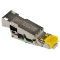 Phoenix Contact RJ45 Connector Male, Snap-in Mount, Cat6a Shielded Straight 1 Port 8 Way CUC-IND-C1ZNI-S/R4IE10G8 1149846