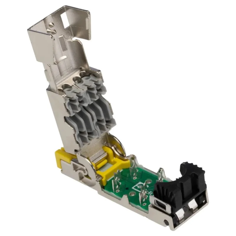 Phoenix Contact RJ45 Connector Male, Snap-in Mount, Cat6a Shielded Straight 1 Port 8 Way CUC-IND-C1ZNI-S/R4IE10G8 1149846