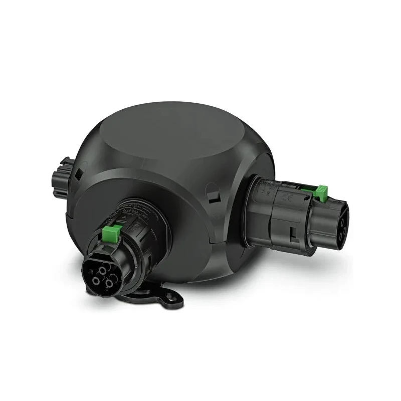 Phoenix Contact 32A 400V 5 Gang Socket Bar Black Polycarbonate Fiber Reinforced Housing 1079659