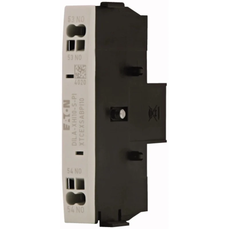 Eaton Auxiliary Contact, 1 Contact 1 NO Side Mount, 16 A, DILA Series 199323 DILA-XHI10-S-PI