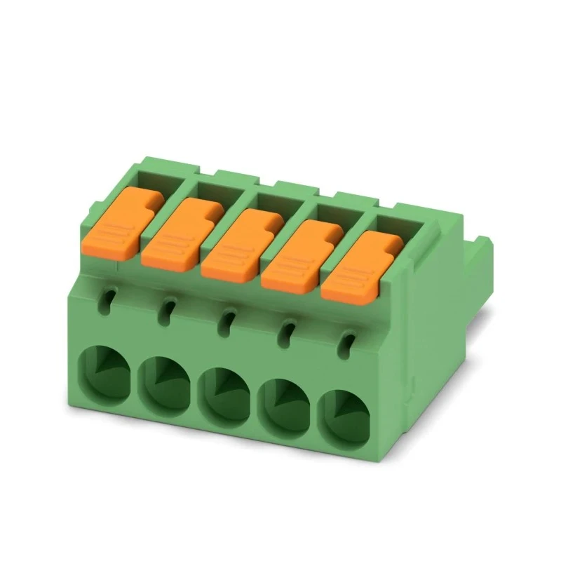 Phoenix Contact Pluggable Terminal Block 5-Contact 5.08 mm Pitch 1 Row 16A 320V Polyamide Housing Female Connector 1110584