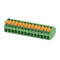Phoenix Contact Pluggable Terminal Block 14-Contact, 5.08 mm Pitch, 1 Row, 16A, 320V, Polyamide Housing 1110597