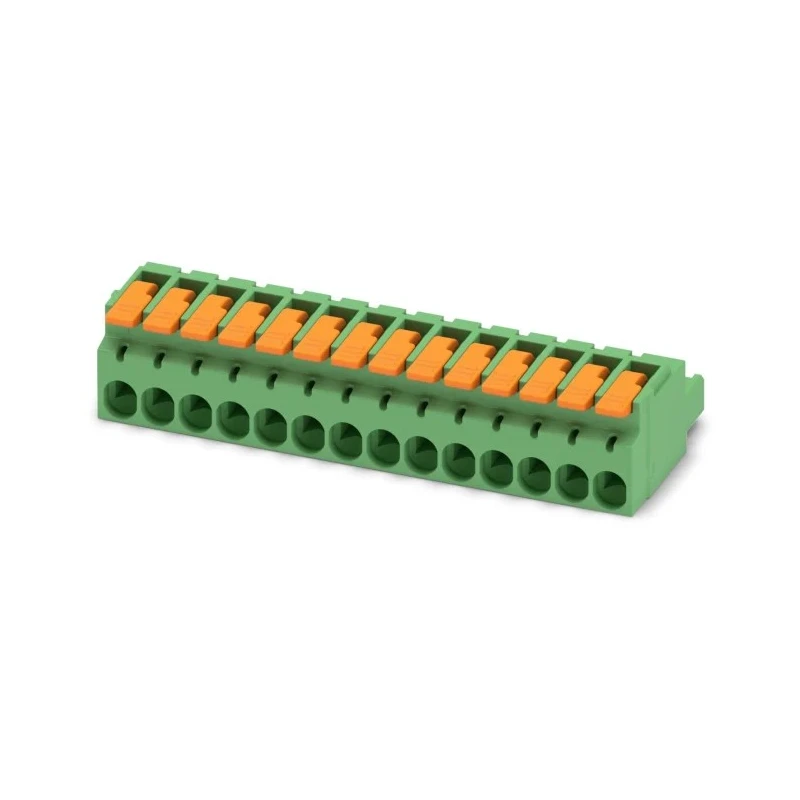 Phoenix Contact Pluggable Terminal Block 14-Contact, 5.08 mm Pitch, 1 Row, 16A, 320V, Polyamide Housing 1110597