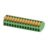 Phoenix Contact Pluggable Terminal Block 14-Contact, 5.08 mm Pitch, 1 Row, 16A, 320V, Polyamide Housing 1110597
