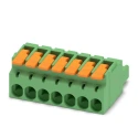 Phoenix Contact Pluggable Terminal Block, 7-Contact, 5.08 mm Pitch, 1 Row, 320 V, 16 A, Push-in Connection 1110586