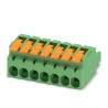 Phoenix Contact Pluggable Terminal Block, 7-Contact, 5.08 mm Pitch, 1 Row, 320 V, 16 A, Push-in Connection 1110586