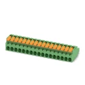 Phoenix Contact Pluggable Terminal Block 17-Contact, 5.08 mm Pitch, 1 Row, 320 V, 16 A Current, Polyamide Housing 1110601