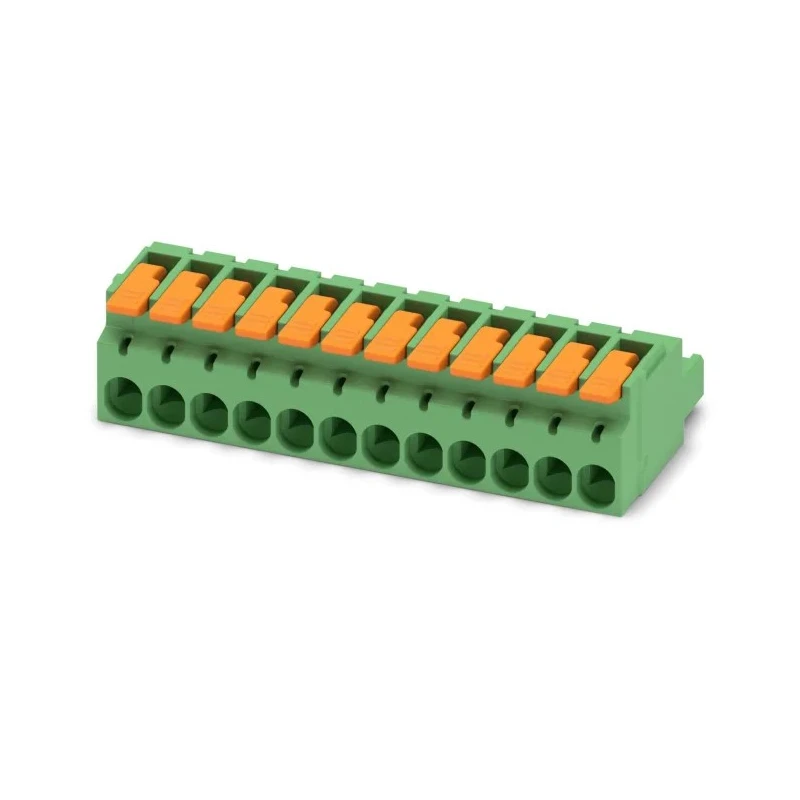 Phoenix Contact Pluggable Terminal Block 12-Contact 5.08 mm Pitch 1 Row 320V 16A Polyamide Housing Female Connector 1110595