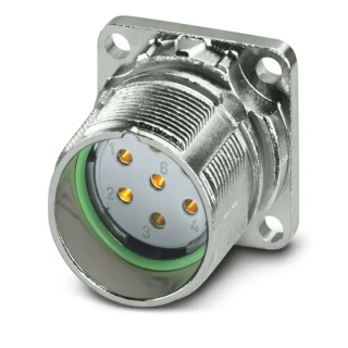 Phoenix Contact Industrial Circular Connector M23 PRO Series, 7 Contacts, Front Mount Socket Female, 20A, 300V, IP66 1132737
