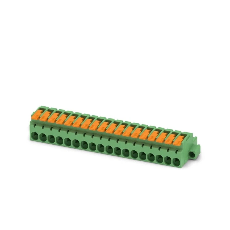 Phoenix Contact Pluggable Terminal Block, 18-Contact, 5.08 mm Pitch, 1 Row, 16 A Current, 320 V, Polyamide Housing 1110647