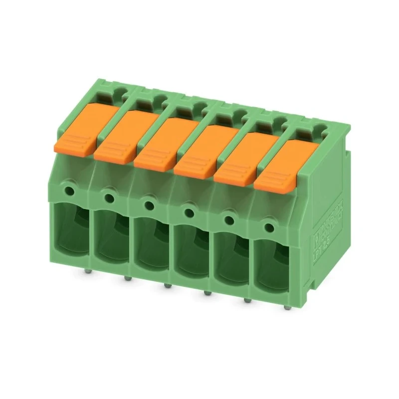 Phoenix Contact PCB Terminal Block 6-Contact 5 mm Pitch 1 Row 400V 24A Polyamide Housing 1190301