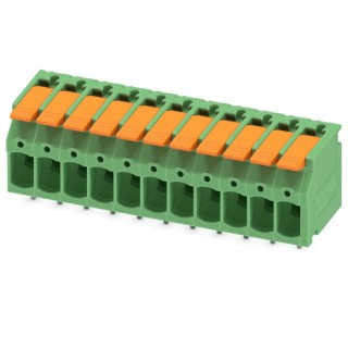 Phoenix Contact LPT Series PCB Terminal Block 11-Contact, 5 mm Pitch, 1 Row, 24A, Push-in Connection 1190308
