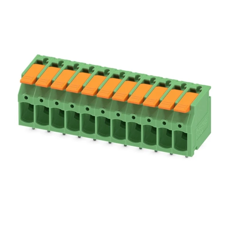 Phoenix Contact LPT Series PCB Terminal Block 11-Contact, 5 mm Pitch, 1 Row, 24A, Push-in Connection 1190308