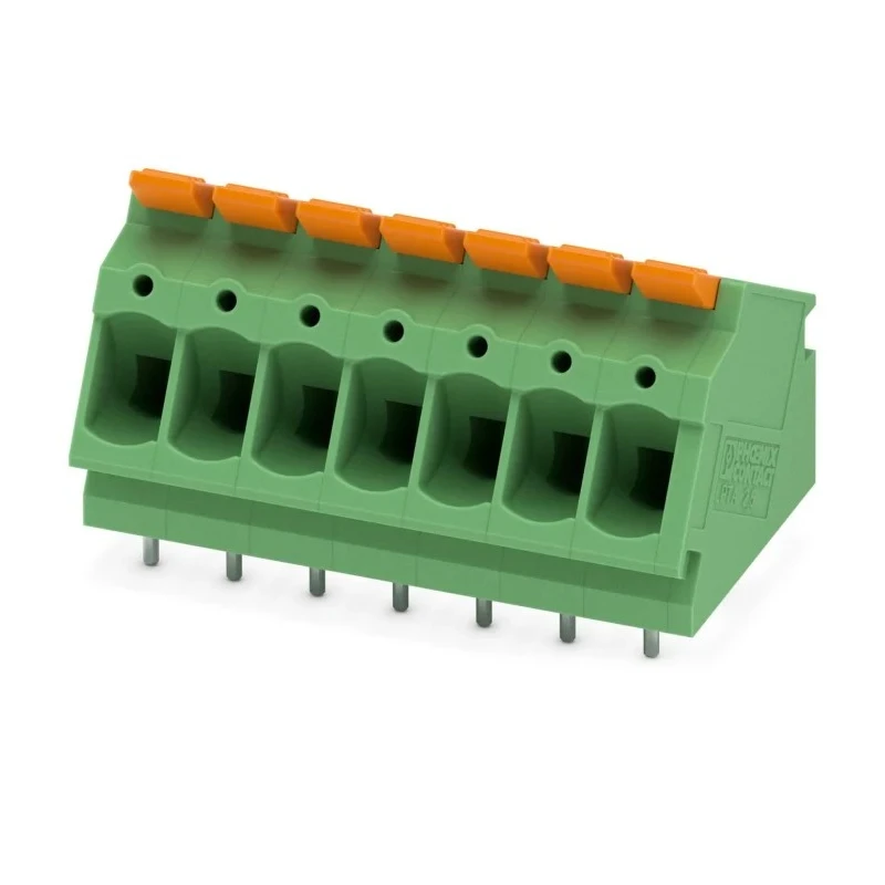 Phoenix Contact LPT Series 7-Contact PCB Terminal Block, 5 mm Pitch, 1 Row, Push-in Connection, Polyamide Housing 1190368
