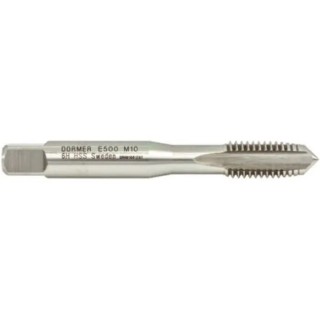 Dormer High Speed Steel Machine Tap, M3.5 Thread, Metric Standard, Straight Flute, Right Hand, ISO 529, 50mm E500M3.5NO2