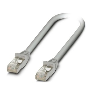 Phoenix Contact Cat5 Ethernet Cable 8 Core Grey 0.5 m S/UTP Screened Round Cable Low Smoke Zero Halogen 